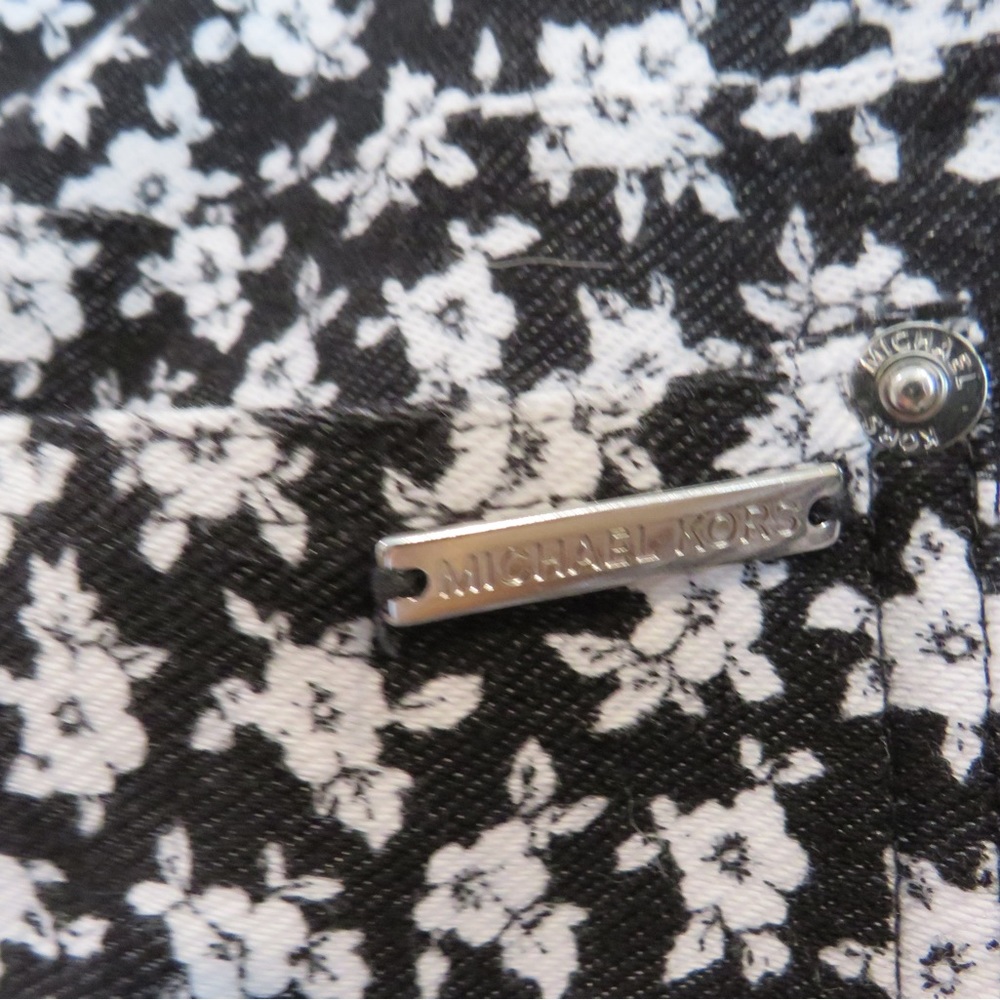 MICHAEL Michael Kors Women's Floral-Print Leggings SZ Large - Picture 6 of 11